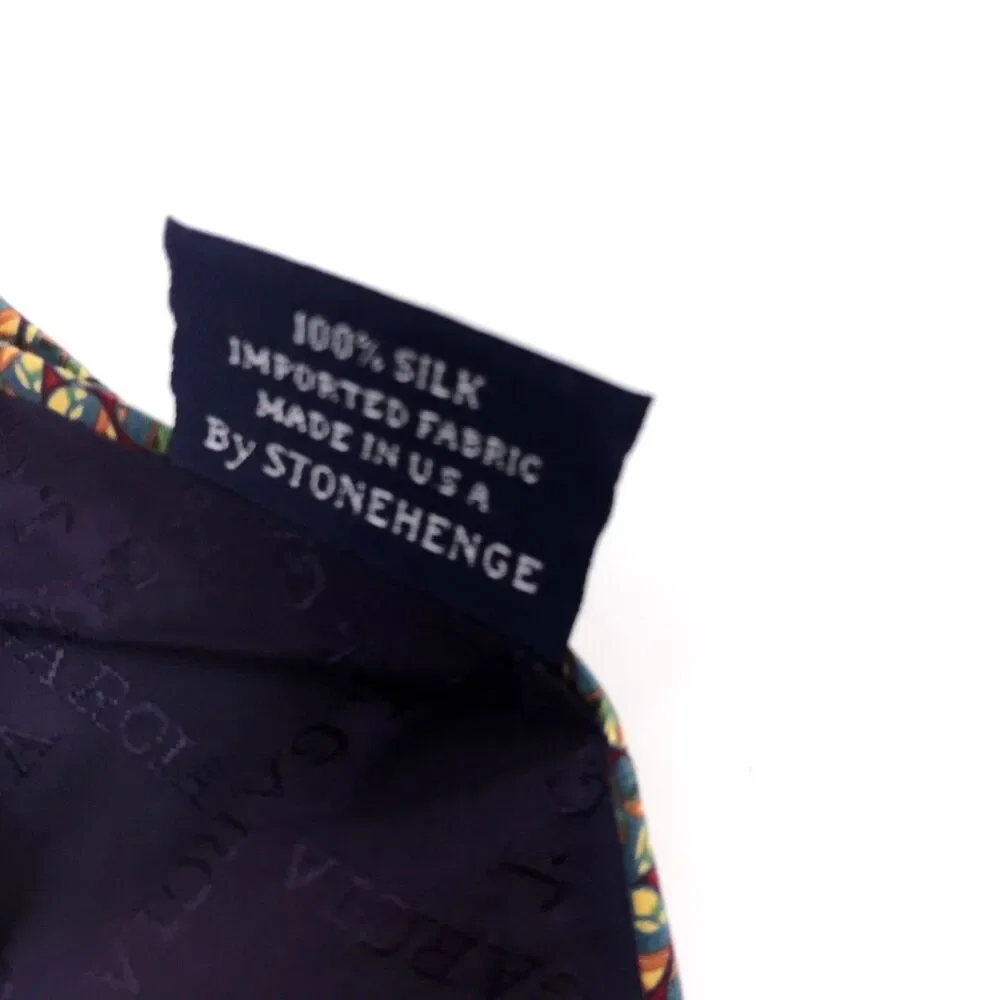 J. Garcia Clockworks Collection Eight All Silk Tie Men's Colorful Necktie 58